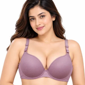 Mauve small cup foam padded bra for women