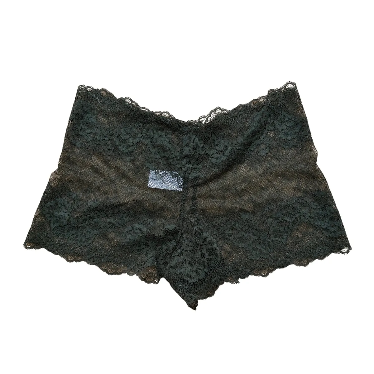 Ladies Deep Green Floral Lace Panty