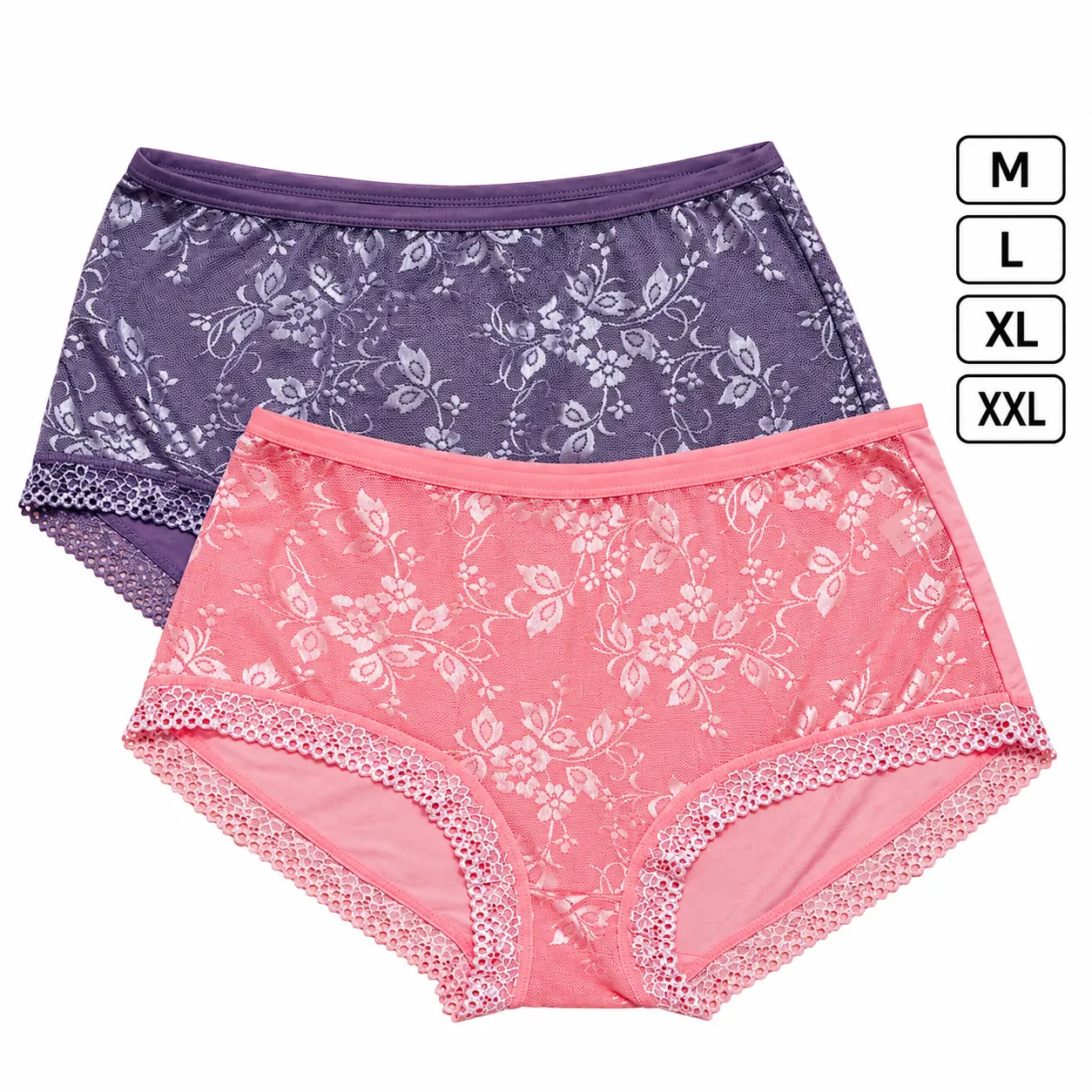 Floral lace panty available in M L XL XXL sizes