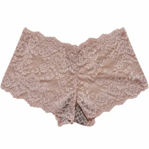 Ladies Light Cream Floral Lace Panty